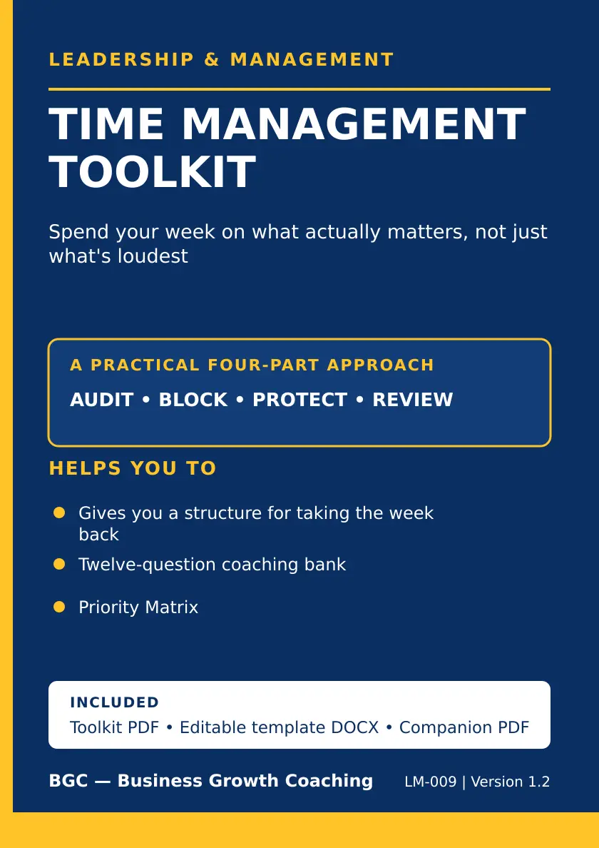 Time Management Toolkit front cover