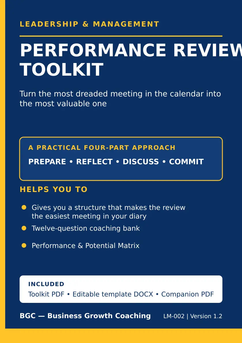 Performance Review Toolkit front cover