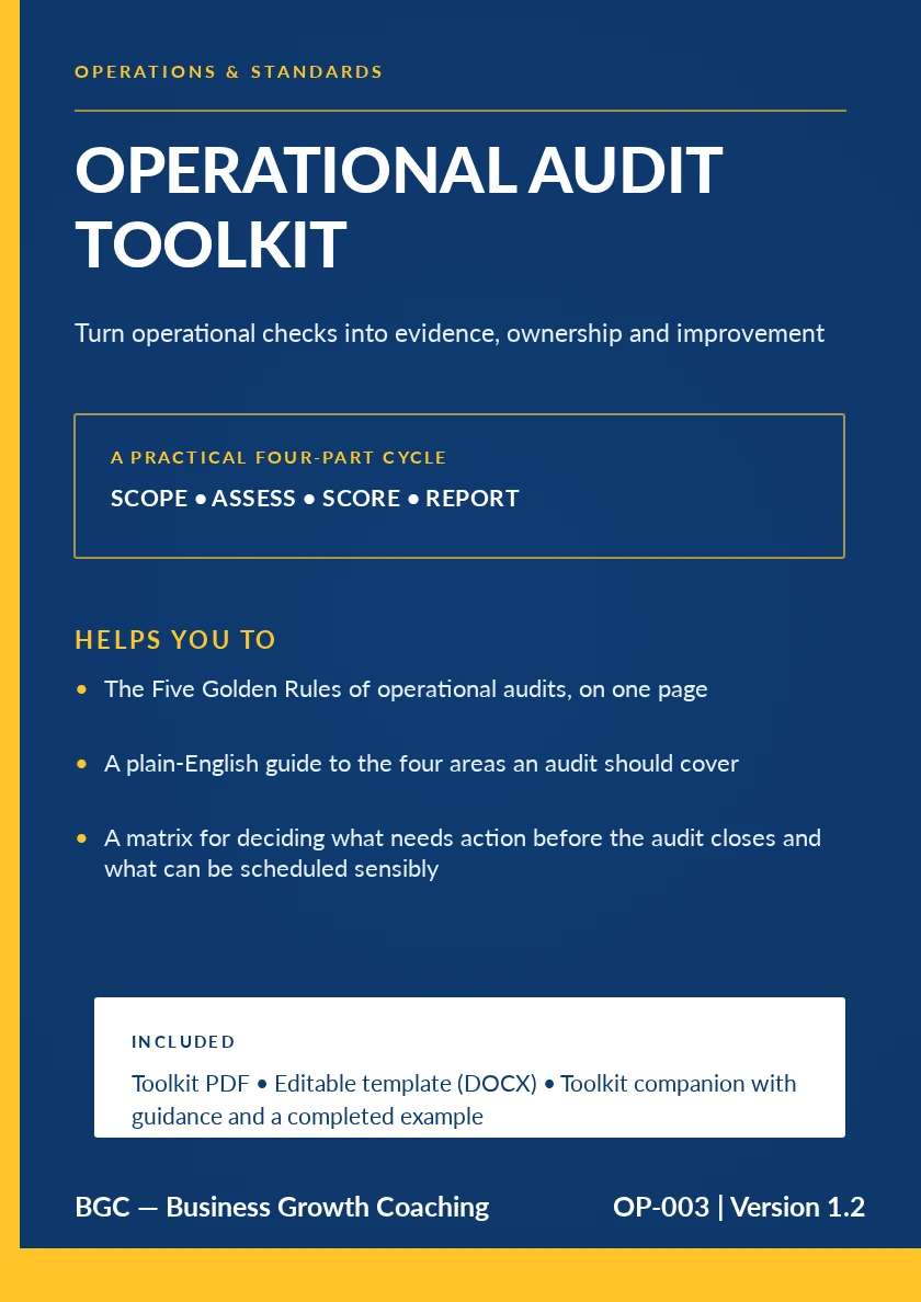 Operational Audit Toolkit front cover